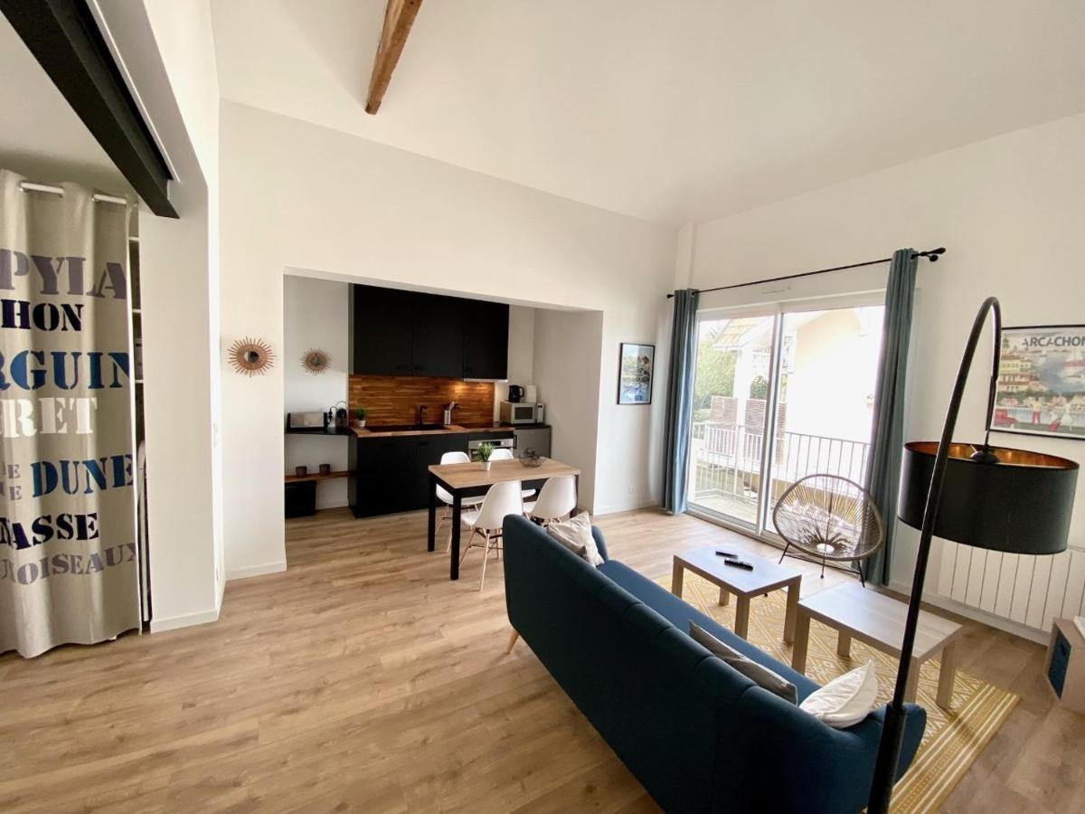 Chaleureux Appartement Aux Allures Nordiques 아르카숑 외부 사진